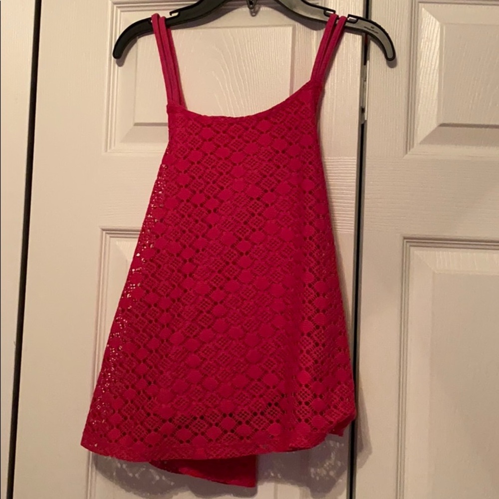 Pink strap blouse